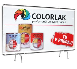 Ukážka potlačeného reklamného banneru